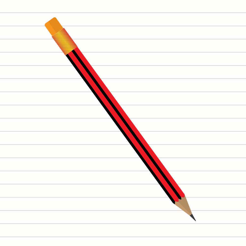 Creative pencil hight quality shape